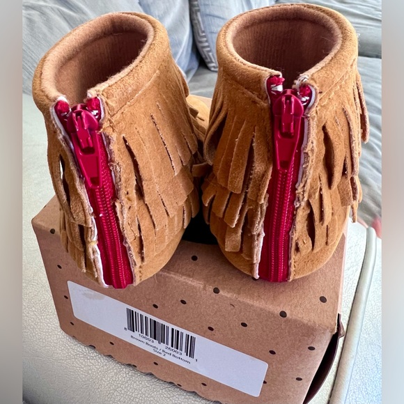 Sweet N Swag Baby Moccasin Booties Size 2 - Picture 3 of 6